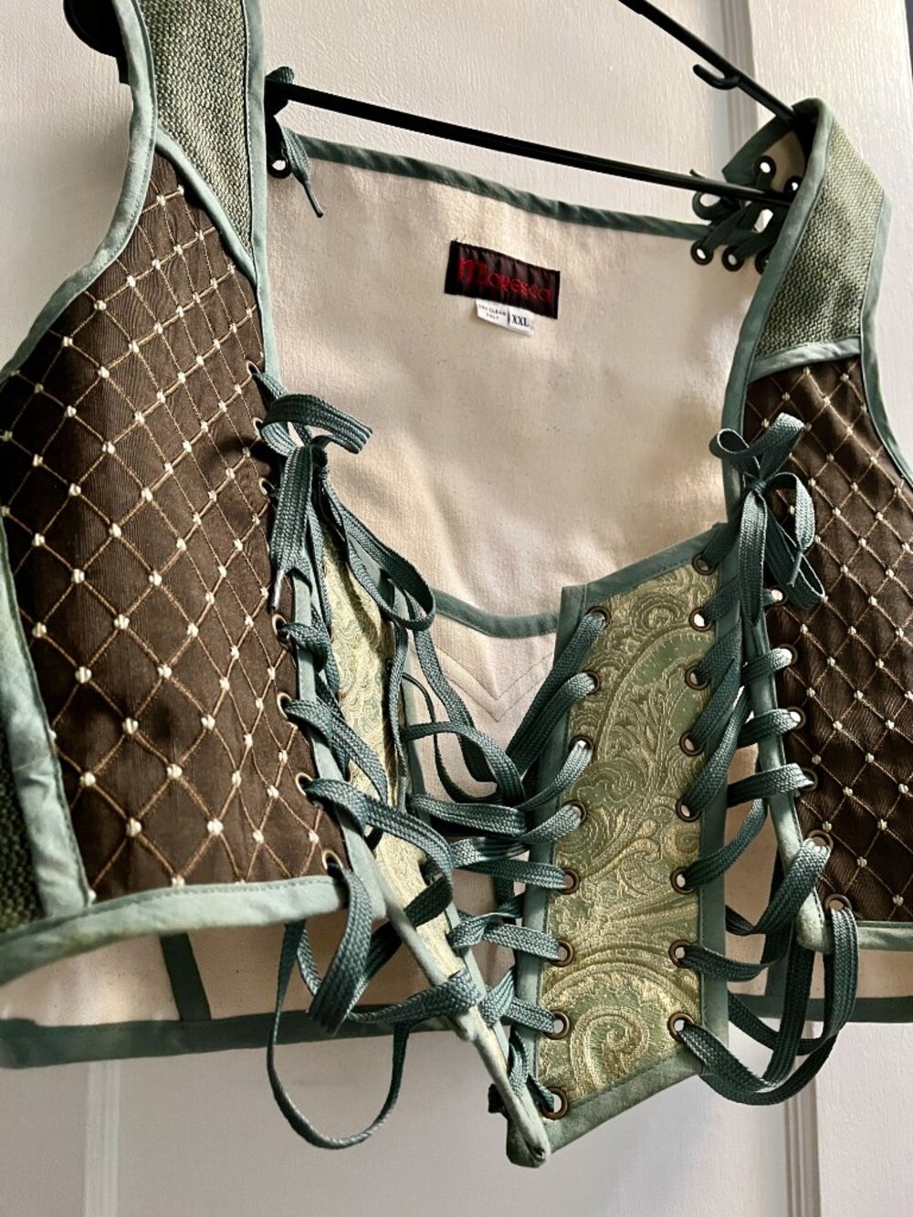 Moresca Steel Bone Brocade Corset - Picture 4 of 6